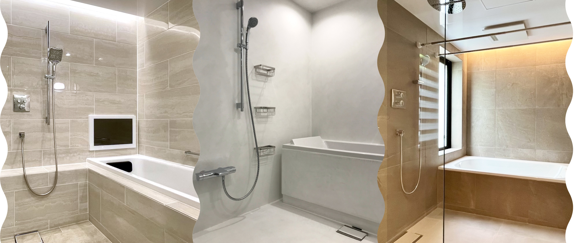 ブランドイメージ画像　３つの浴槽