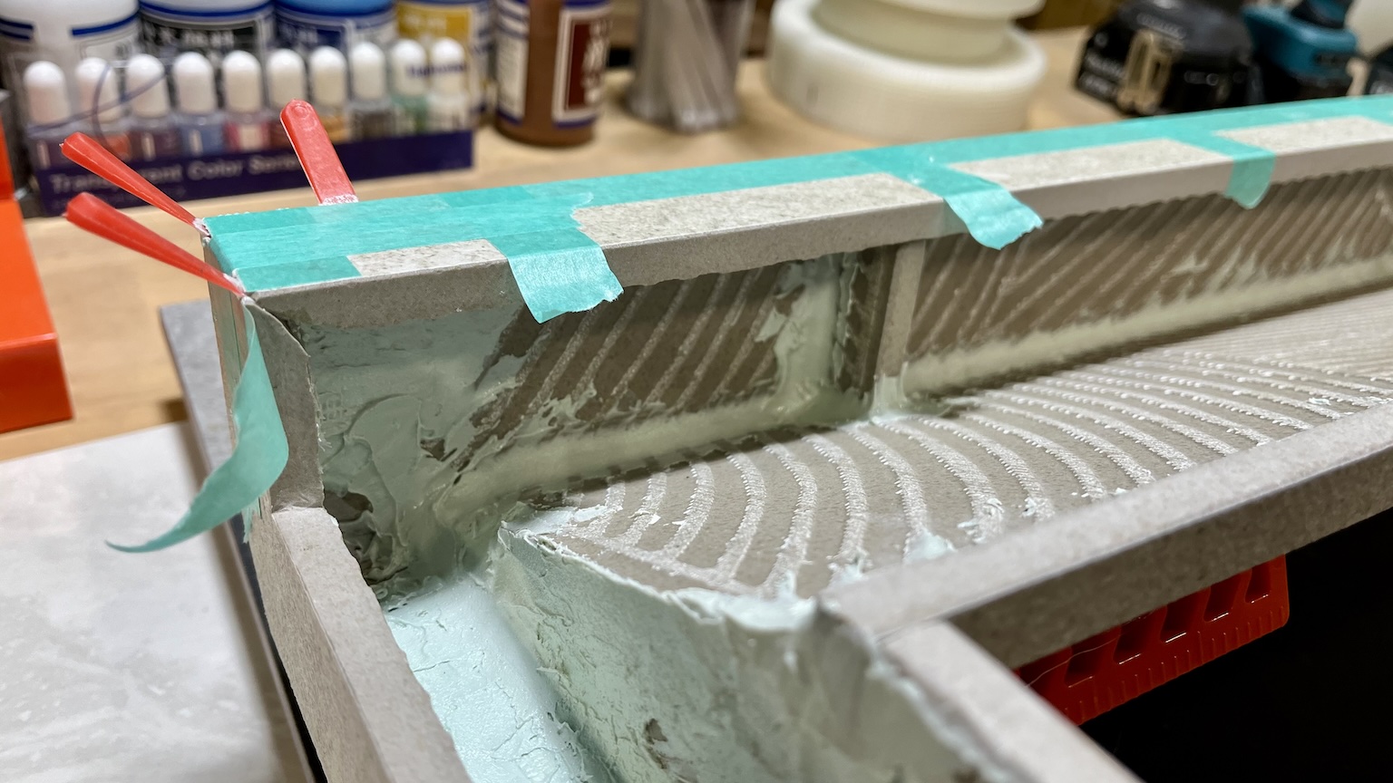 手洗いボール 側左側の仕上